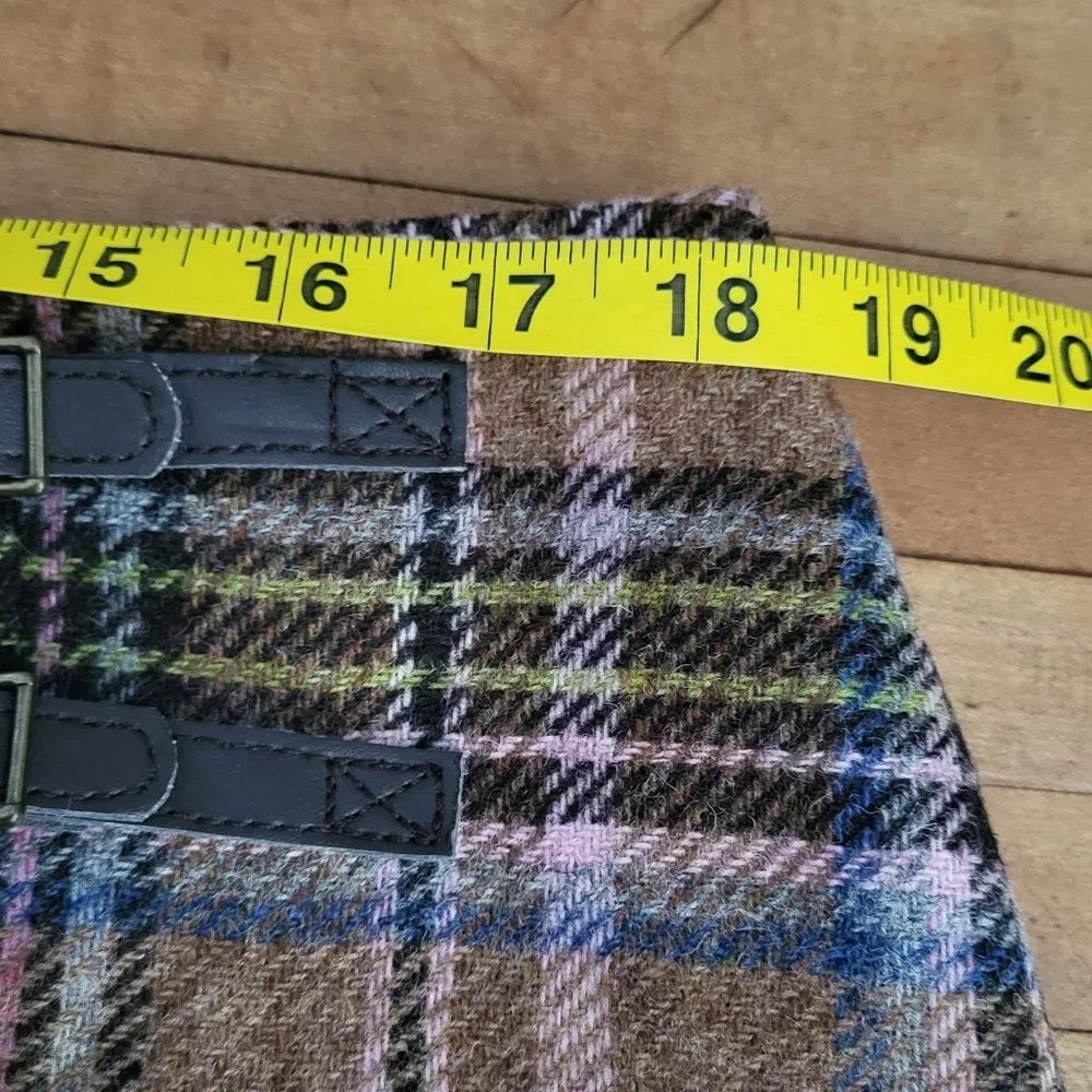 Boden British Tweed by Moon Pleated Wool Skirt Size 14L - Picture 9 of 10